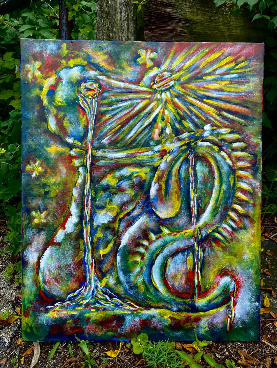 SURVIVOR Heavy Body Acrylic on Canvas 24" x 30"